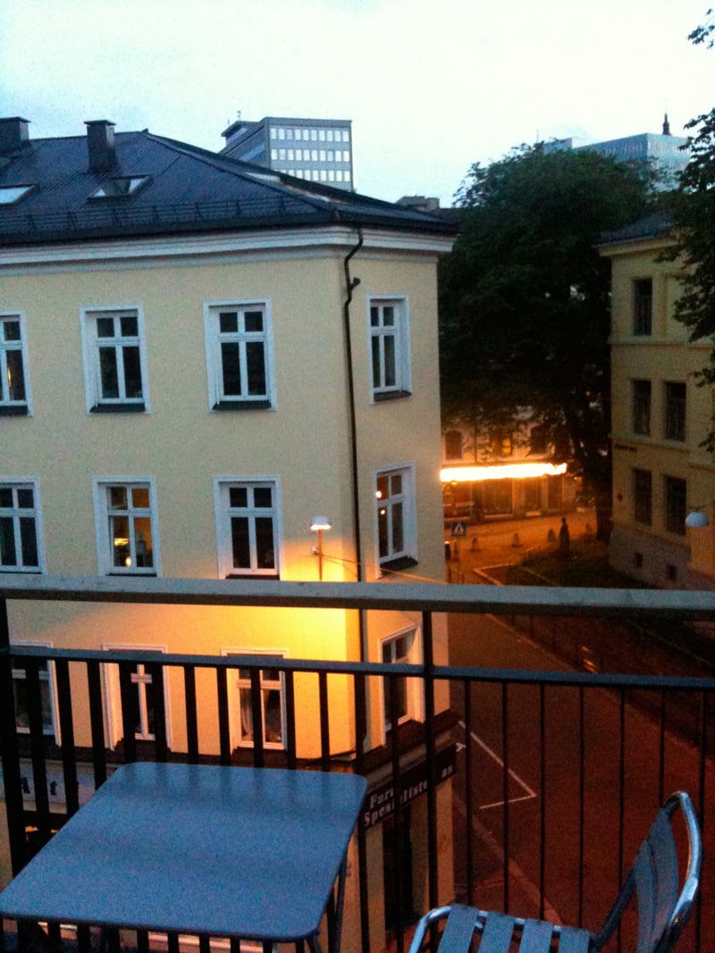 View from my Oslo balcony on Midsummer's Night View from my Oslo balcony on Midsummer's Night