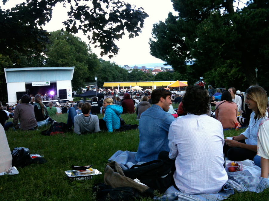 Midsummer's Night in St. Hanshaugen Park Midsummer's Night in St. Hanshaugen Park