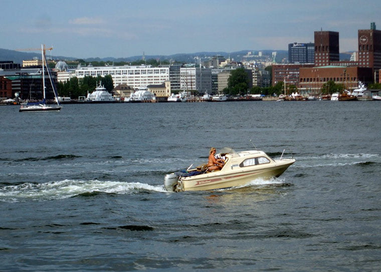 View of Oslo from Hovedøya A view of Oslo's waterfront in the summer
