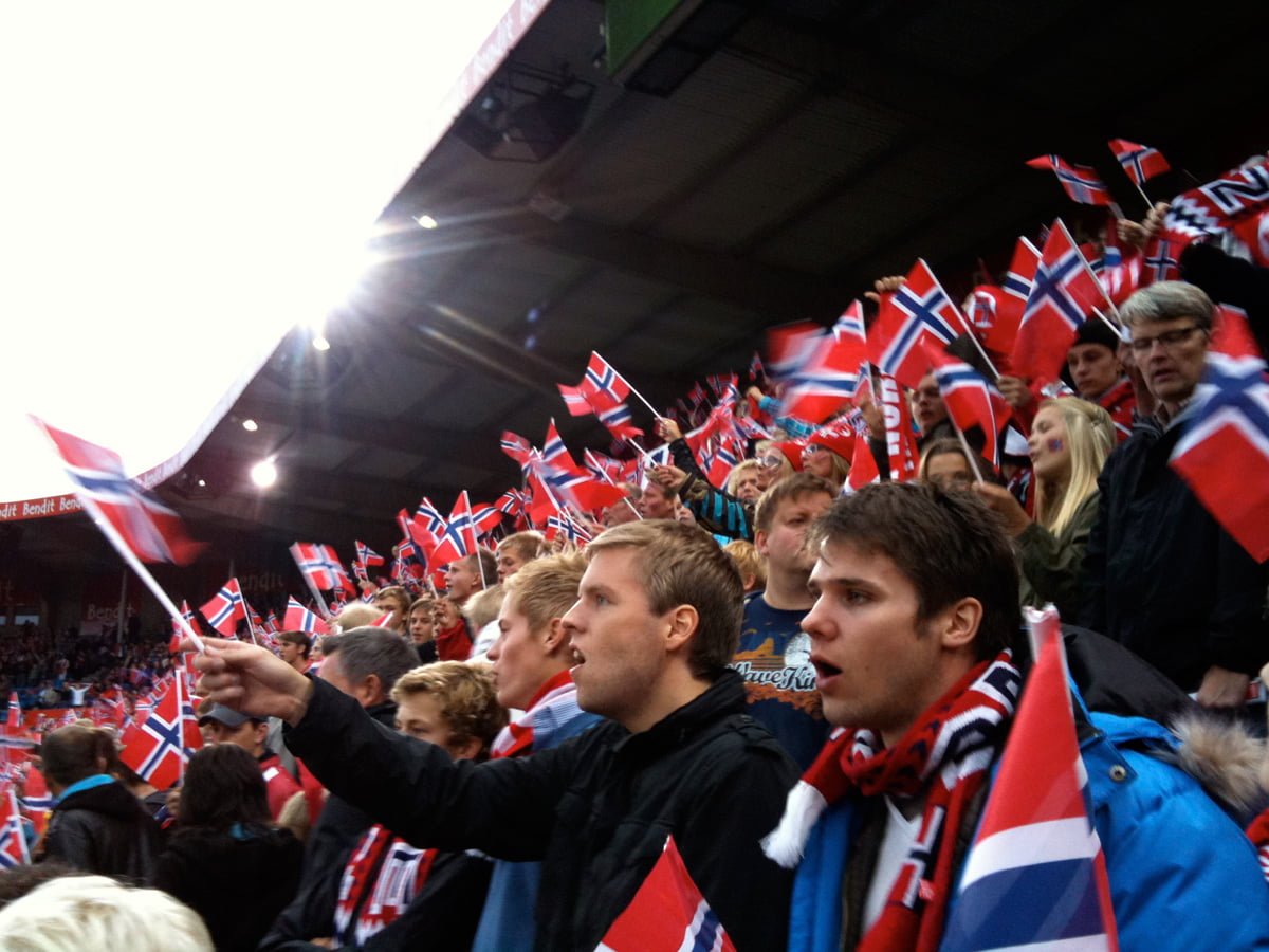 Before the match in the Bendit stand