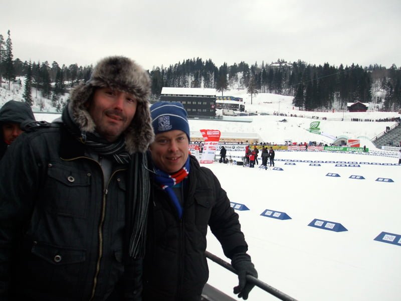 Brian and Joe at Holmenkollen