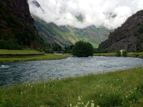 Flåm valley Flåm river valley