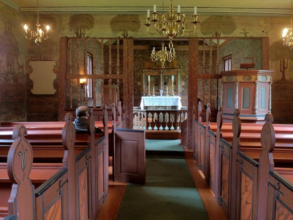 Inside Flåm Church Inside Flåm Church