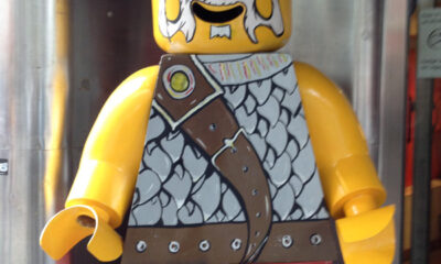 Lego man at the entrance