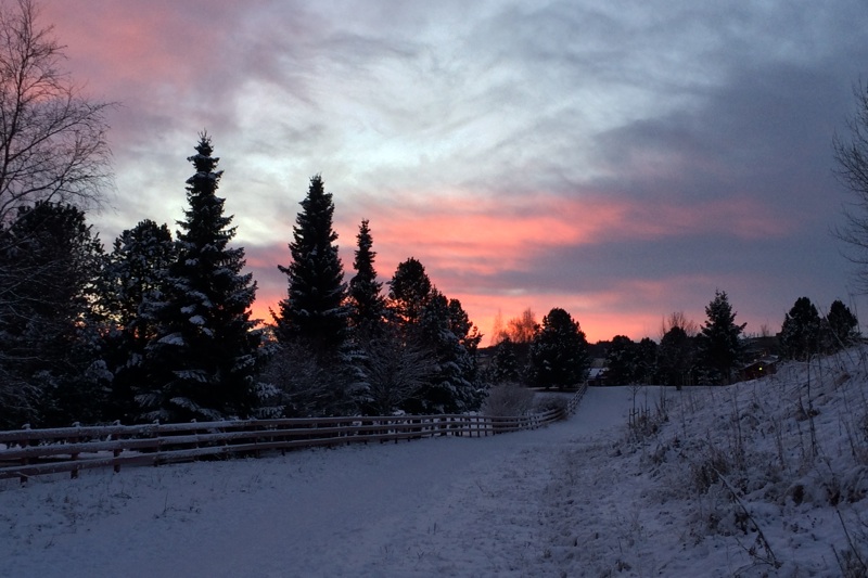 December sunrise in Norway