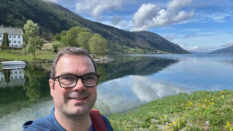 David Nikel in Nordfjordeid, Norway, in the month of May. Photo: David Nikel.