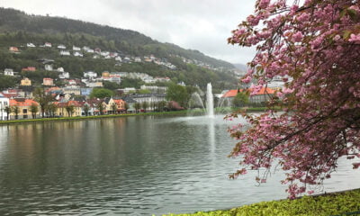 A lake in central Bergen, Norway