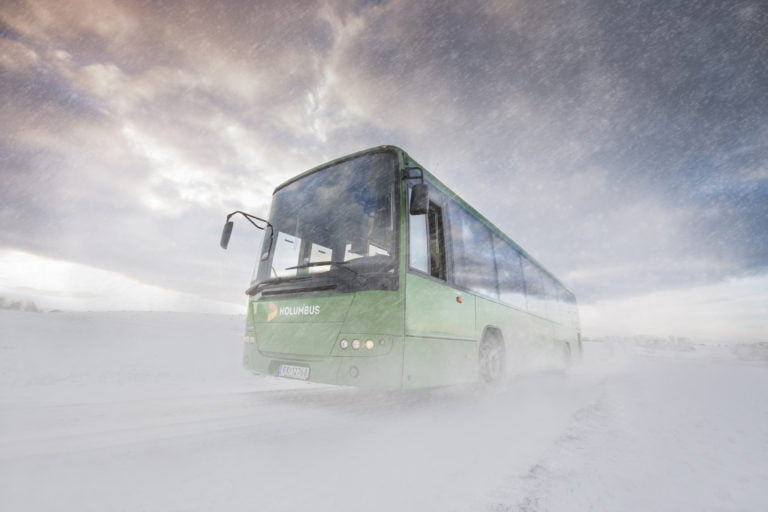 Kolumbus winter bus service in Stavanger