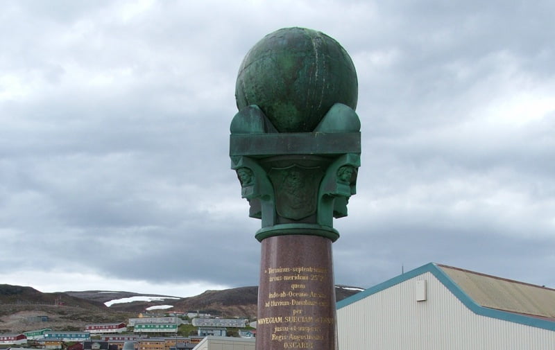 Hammerfest marker of the Struve Geodetic Arc.