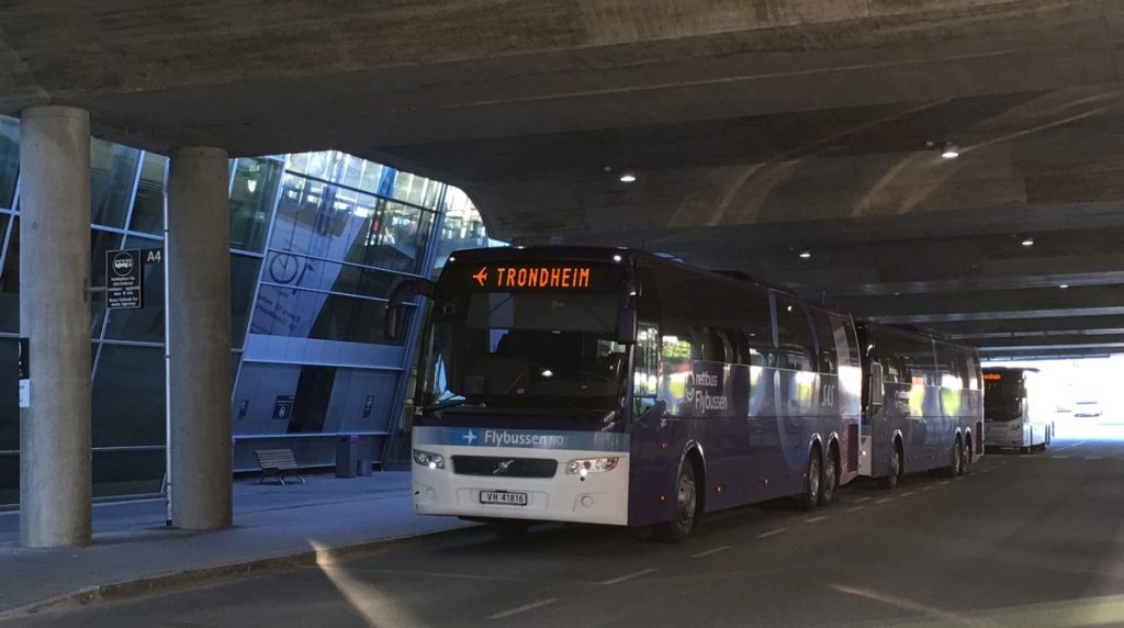 Airport bus in Trondheim. Photo: David Nikel.