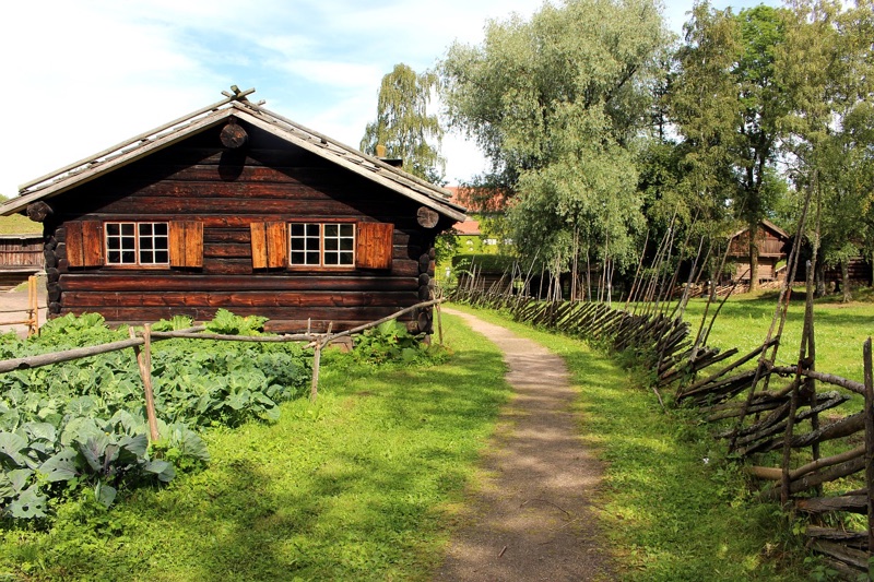 Old building at the Norwegian Museum of Cultural History in Oslo.