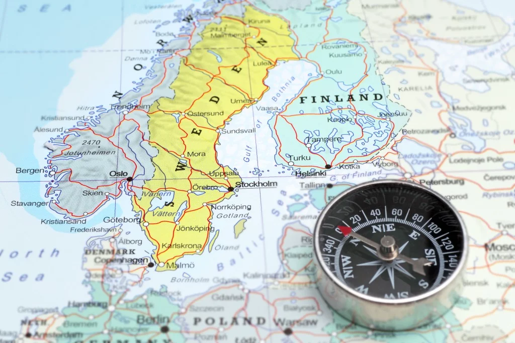 Norway Sweden map