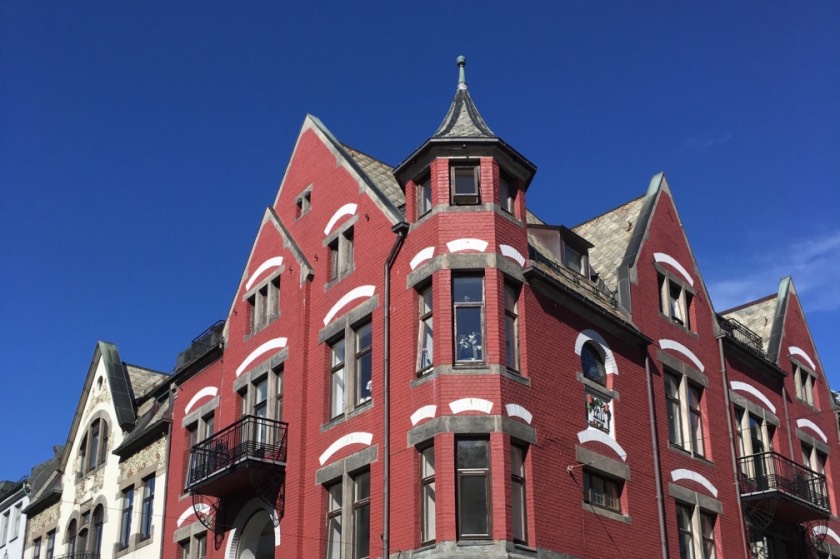 Art nouveau influenced buildings in Ålesund, Norway. Photo: David Nikel.