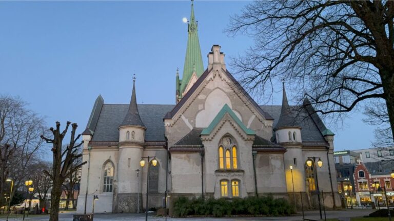 Exterior of Kristiansand Cathedral. Photo: David Nikel.