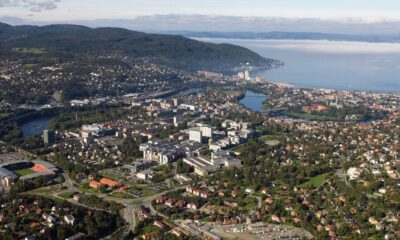 The NTNU campus dominates Trondheim