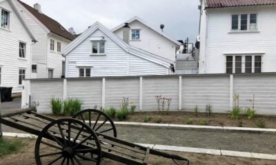Outside Flekkefjord Museum. Photo: David Nikel.