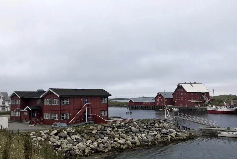 The waterside setting of Røst Bryggehotell