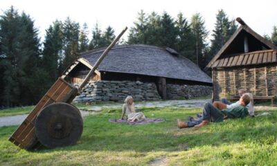 Viking longhouse at Avaldsnes in Norway