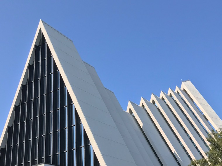 Exterior of Arctic Cathedral in Tromsø.