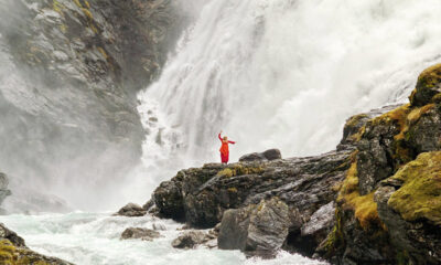 A famous waterfall in Norway