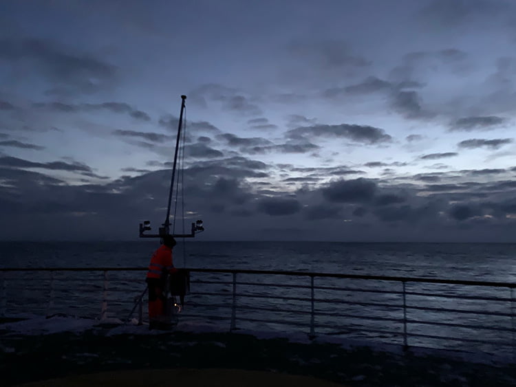 Flag removal on the MS Vesterålen