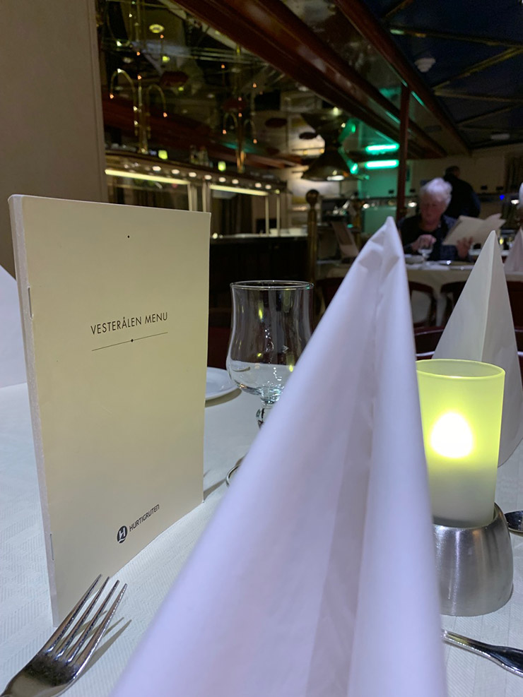 MS Vesterålen restaurant