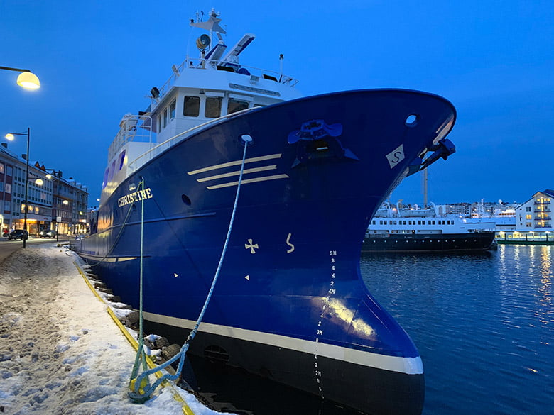 The blue Christine vessel