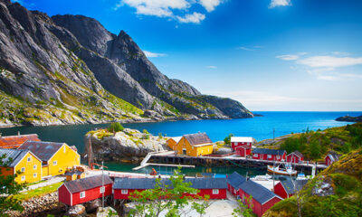 Beautiful Nusfjord in Norway's Lofoten Islands
