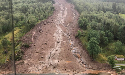 Landslide in Jølster, Norway