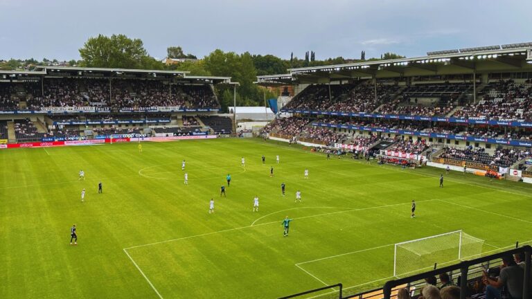 A Rosenborg match at Lerkendal Stadium in Trondheim. Photo: David Nikel.