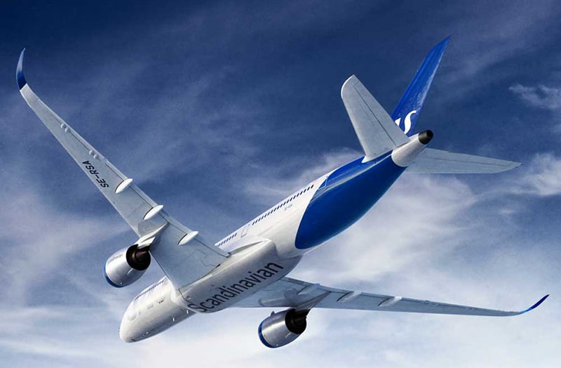 A mock-up of the new SAS livery