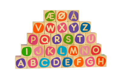 Learn Norwegian letter blocks