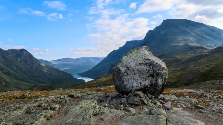Boulder in Jotunheimen, Norway.