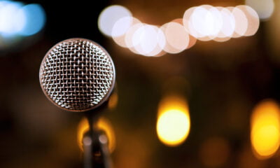 Podcast microphone in Norway