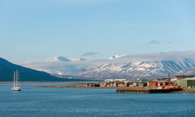 Svalbard harbour in the summer