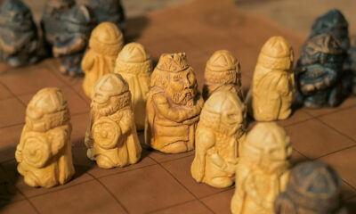 A modern interpretation of a Viking tafl strategy game