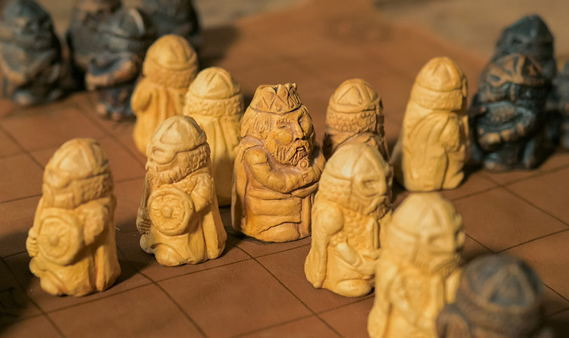 A modern interpretation of a Viking tafl strategy game