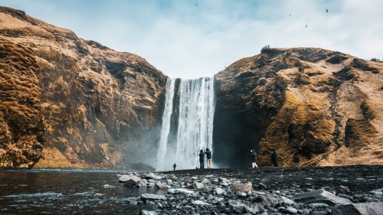 Skogafoss Waterfall in South Iceland.