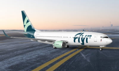 Flyr airline in Norway winter