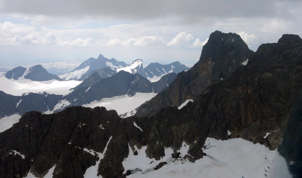 The Hurrungane mountain range in Jotunheimen, Norway