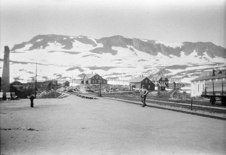 Finse railway station in the 1930s