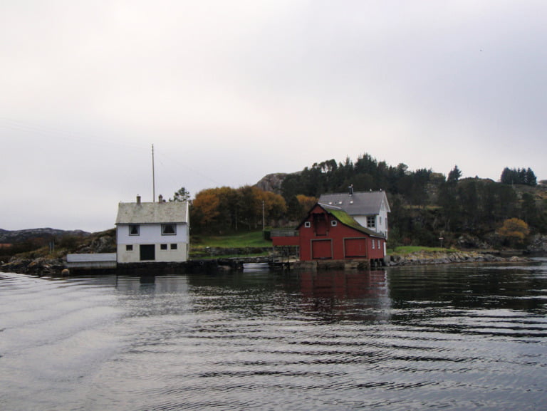 View of the coastal area near Telavåg, Norway