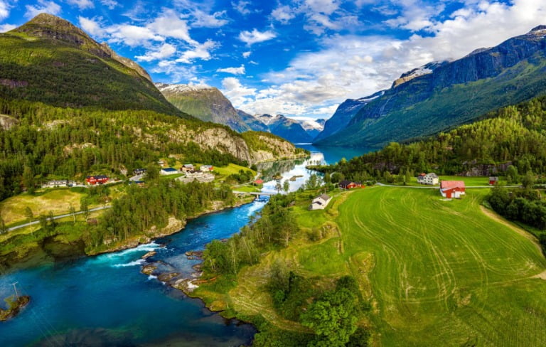 Scenery in Loen, Norway