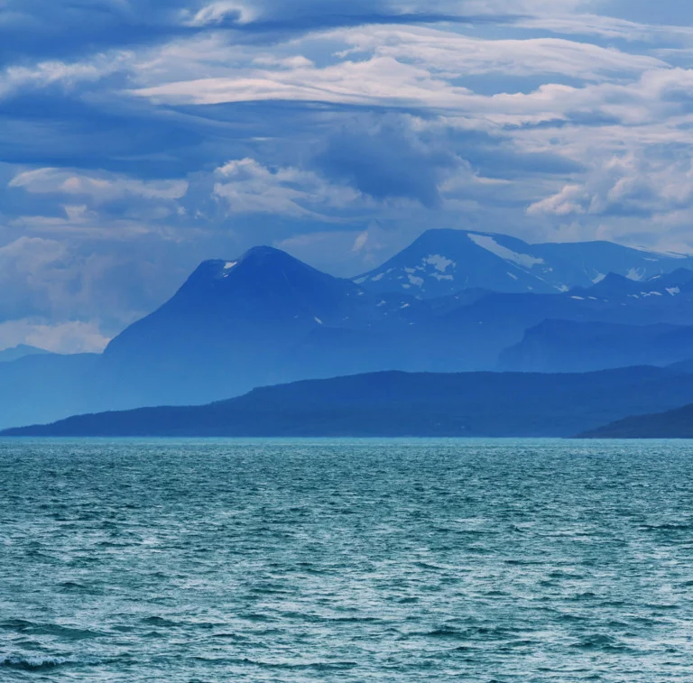 The Norwegian Sea and the coastline of Norway