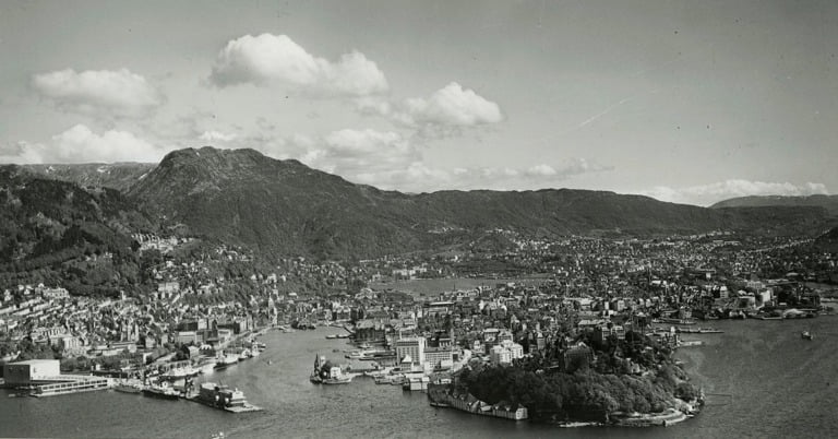 Bergen photo taken in 1950