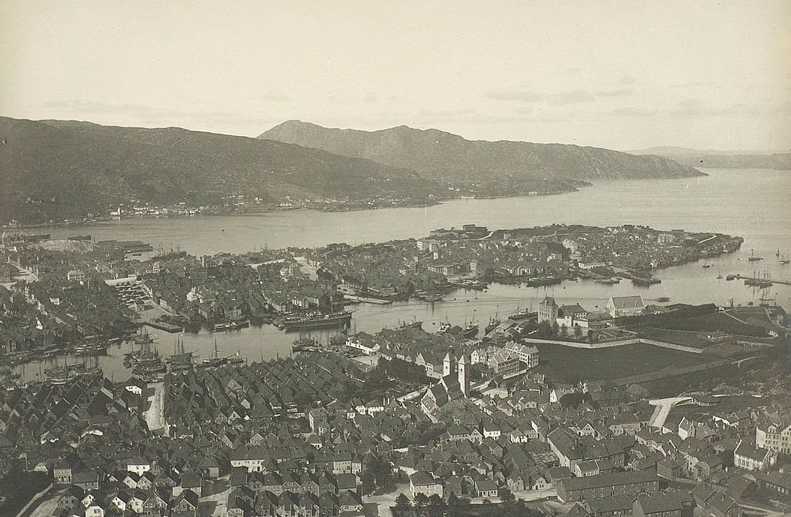 Hisotric archive photography from Bergen, Norway
