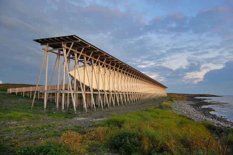 Steilneset Memorial on Vardø, Northern Norway.