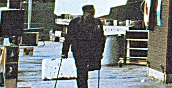 The German man on crutches.