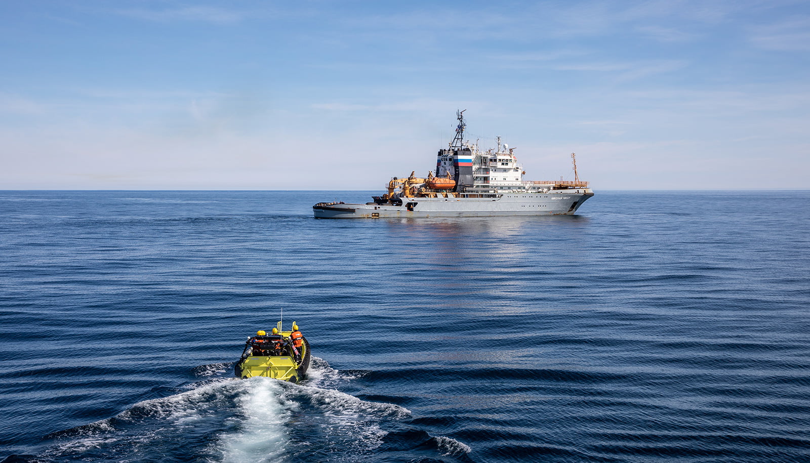 Norway coast guard exercise in the Barents Sea. Photo: Kystvakt.