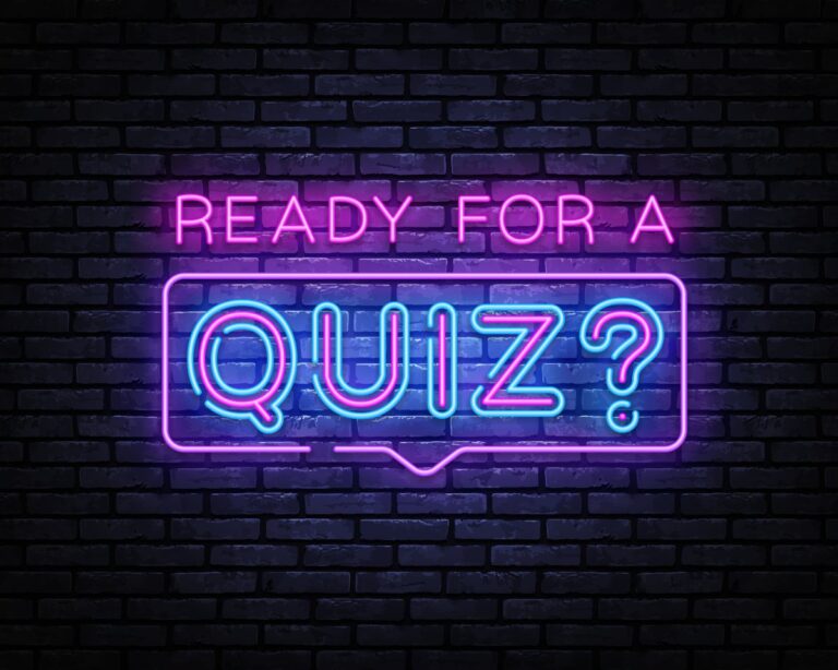 Quiz night sign